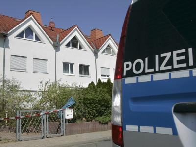 Das Einfamilienhaus in Babenhausen in dem der Doppelmord stattgefunden hat. Tatort in Babenhausen