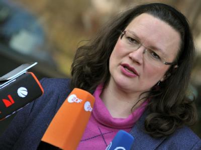 SPD-Generalsekretärin Andrea Nahles Foto: Martin Schutt/Archiv SPD-Generalsekretärin Andrea Nahles