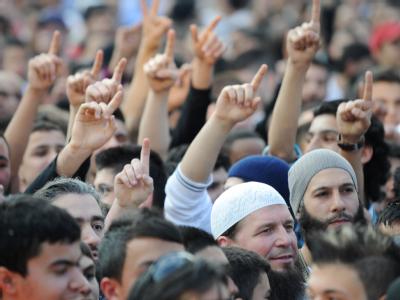 Die Salafisten sind Thema bei der Tagung der Innenminister. Foto: Arne Dedert Salafisten