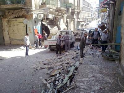 Zerstörungen in der syrischen Stadt Hama. Foto: LCC Zerstörungen in Hama
