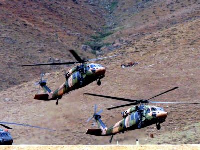 Türkische Militärhubschrauber. Unter dem Codenamen «Vorschlaghammer» hat die türkische Armee einen Putsch geplant. (Archivbild) Türkische Luftwaffe