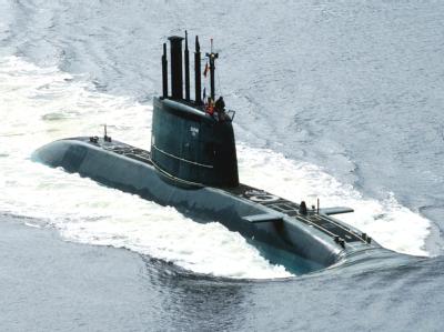 Israels Marine ist bereits mehrfach mit deutscher Hilfe aufgerüstet worden: Hier ein für Israel gebautes U-Boot der U-Boot für Israel