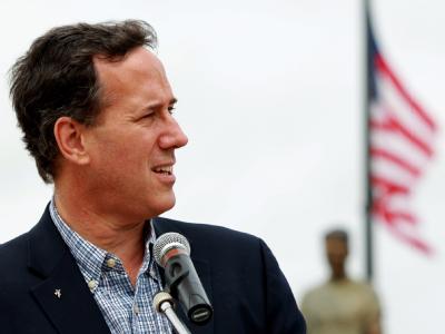 Rick Santorum wirft das Handtuch. Foto: Kamil Krzaczynski Rick Santorum