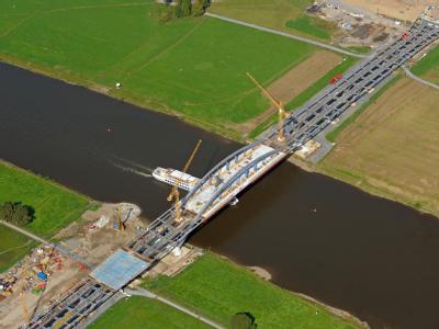 Die Klage war in erster Instanz abgewiesen worden. Baustelle Waldschlößchenbrücke