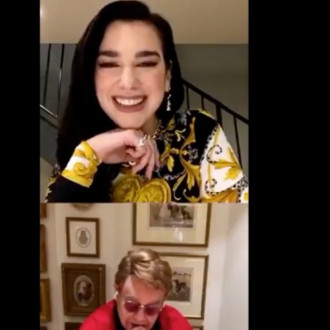 Elton John und Dua Lipa im Gespräch