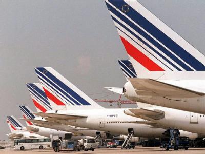 Air France-Flotte auf dem Pariser Flughafen Charles de Gaulle (Archiv). Air France-Flotte