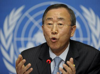 UN-Generalsekretär Ban Ki Moon gerät im Zusammenhang mit der Wahl in Afghanistan unter Druck. (Archivbild) Ban