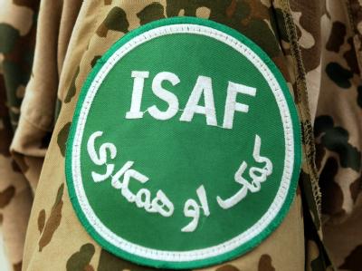 Das Abzeichen der Internationalen Schutztruppe ISAF ISAF