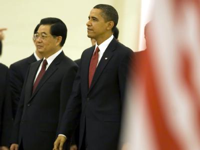 «Fruchtbare Gespräche» in Peking: US-Präsident Obama und Chinas Staatschef Hu demonstrierten Einigkeit in Peking. Es gibt jedoch Spannungen in Handelsfragen. Barack Obama und Hu Jintao
