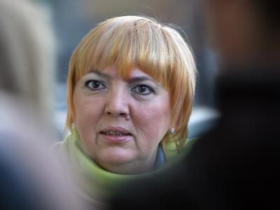 Roth hat sich für ein NPD-Verbot ausgesprochen. Archivfoto: Stephanie Pilick. Die Grünen-Bundesvorsitzende Claudia Roth