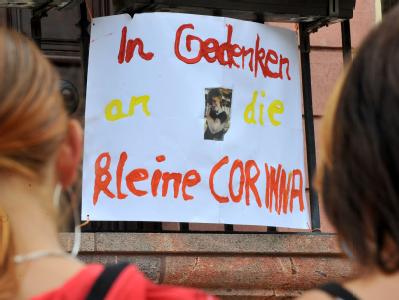 Die Stadt Eilenburg gedenkt der toten Corinna. Gedenken an tote Corinna