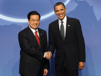 Laut Forbes die beiden mächtigsten Menschen des Planeten: Chinas Präsident Hu Jintao (l) und US-Präsident Barack Obama. Hu Jintao und Barack Obama