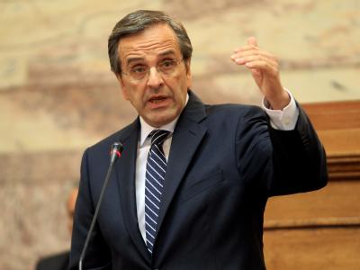 Antonis Samaras ist Vorsitzender der größten griechischen Oppositionspartei Nea Dimokratia. Foto: Pantelis Saitas Antonis Samaras