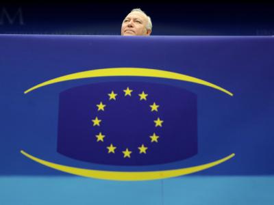 Spaniens Außenminister Miguel Angel Moratinos während einer Pressekonferenz. Spanischer Außenminister