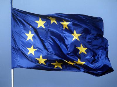 EU-Kommissionspräsident Barroso: «Europa braucht eine neue Richtung, Europa braucht neues Denken». Foto: Horst Ossinger Europaflagge