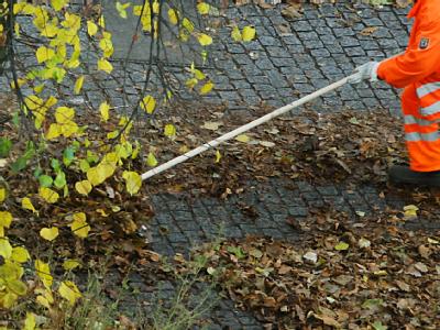 Gemeinnützige «Bürgerarbeit», z.B. Parks und Straßen säubern, soll Arbeitslosen wieder zu einem Job verhelfen. Laubkehrer