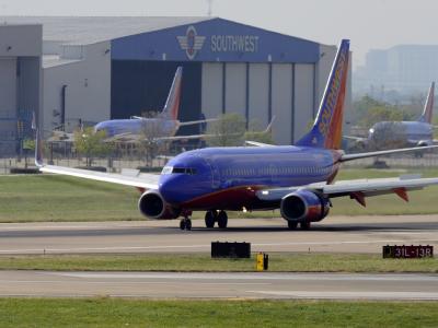 Auf der Basis «Love Field» in Dallas rollen Southwest-Flieger zur Kontrolle in die Wartungshallen. Southwest Airlines