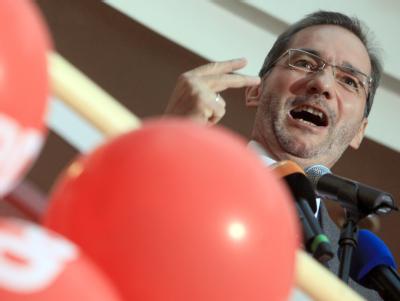Wahlparty in Potsdam: Matthias Platzeck (SPD) bleibt brandenburgischer Ministerpräsident. Matthias Platzeck