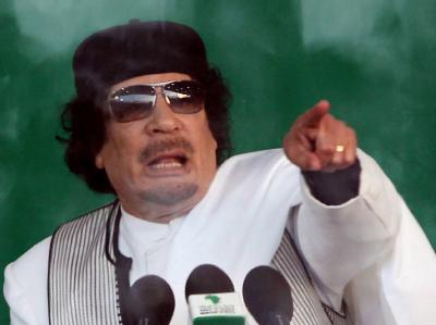 Klammert sich weiterhin an die Macht: Muammar al-Gaddafi. Gaddafi