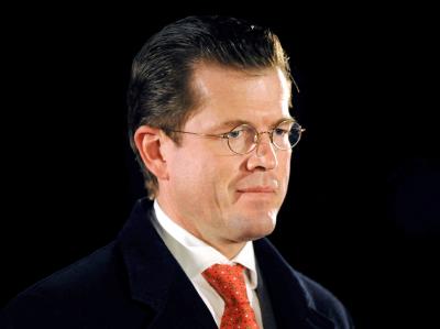 Der ehemalige Verteidigungsminister Karl-Theodor zu Guttenberg (CSU) bei seiner Verabschiedung in Berlin Karl-Theodor zu Guttenberg