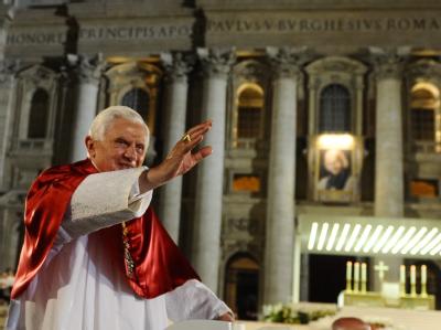 Papst Benedikt XVI. am Donnerstag während einer Messe im Vatikan. Papst