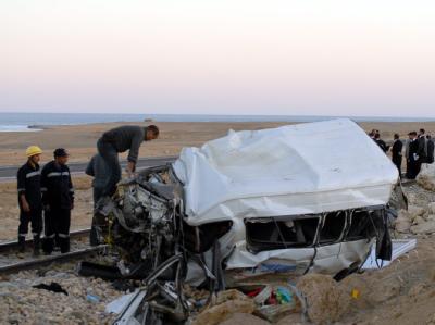 An der Küste des Roten Meeres ist ein Bus verunglückt. Dabei kamen drei deutsche Touristen ums Leben. Busunfall in Ägypten