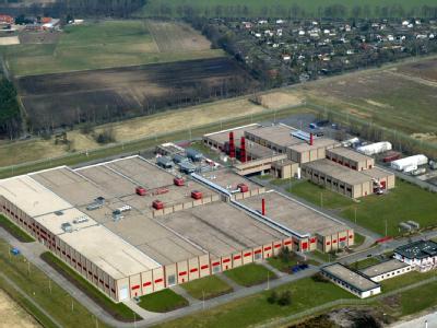 Luftbild der Urananreicherungsanlage in Gronau. (Archivbild) Zwischenfall in Uranfabrik