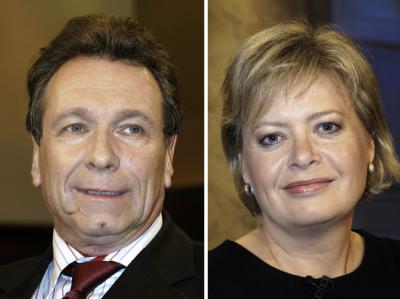 Klaus Ernst und Gesine Lötzsch: Doppelspitze mit Ost- und Westvertreter. Ernst und Lötzsch
