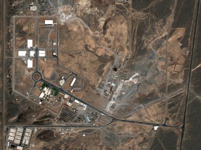 Eine Satellitenaufnahme vom Juli 2004 zeigt die Atomanlage im zentraliranischen Natans. Foto: DigitalGlobe Natans