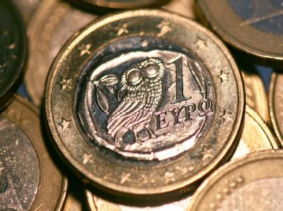 Athen hat den Internationalem Währungsfonds und die EU um finanzielle Hilfe gebeten. Griechische Euro-Münze
