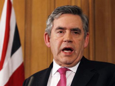 Der britische Premierminister Gordon Brown (Archivfoto) musste seine Rolle beim Einmarsch britischer Soldaten in den Irak rechtfertigen. Britischer Premier