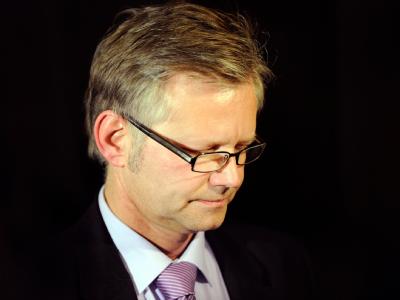 Ralf Hillenberg nach einer Sitzung der SPD, in der es um seine politische Zukunft ging. Ralf Hillenberg