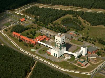 Das Luftbild zeigt das Gelände des geplanten Endlagers in Gorleben (Archivfoto). Erkundungsbergwerk Gorleben