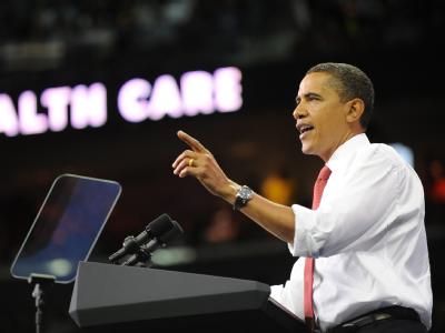 Barack Obama wirbt in einer Rede für seine Gesundheitsreform. (Archivbild) Barack Obama