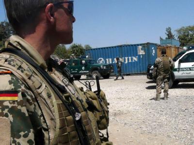 Bundeswehrsoldaten der ISAF sichern Region in Kundus. (Archivbild). Soldaten der Bundeswehr