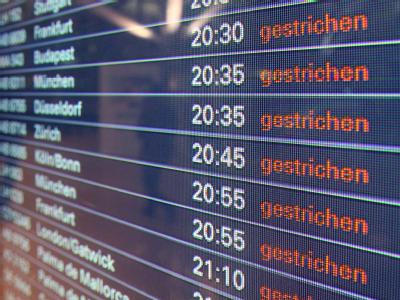 Am Flughafen Hamburg waren am Donnerstagabend alle Flüge gestrichen. Flughafen