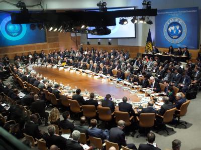 US-Amerikaner und Europäer geben einen Teil ihrer Macht bei den internationalen Finanzinstitutionen Weltbank und IWF ab. Frühjahrstagung von IWF und Weltbank