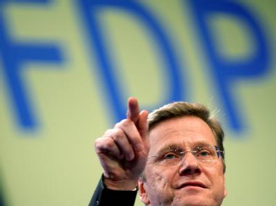 FDP-Chef Westerwelle will am angestrebten Politikwechsel festhalten. Guido Westerwelle