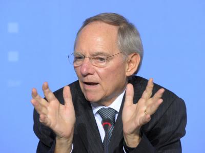 Bundesfinanzminister Schäuble: Mit der Unterstützung Athens werde «die Stabilität des ganzen Euroraums verteidigt». Wolfgang Schäuble