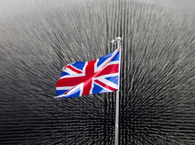 Die Briten wählen ein neues Parlament. Union Jack