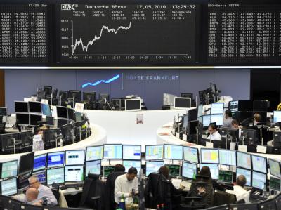 Handelssaal der Börse in Frankfurt am Main. Börse Frankfurt