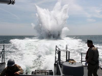Seemanöver der südkoreanischen Marine: Die Lage zwischen Süd- und Nordkorea ist angespannt. Südkorea hält Seemanöver ab