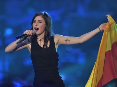 Lena während ihres Auftritts beim Eurovision Song Contest in Oslo. Lena