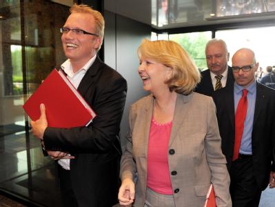 Die Landesvorsitzende der SPD, Hannelore Kraft. Sondierungsgespräche CDU - SPD in NRW