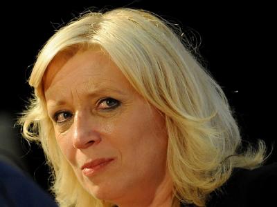 Die Spitzenkandidatin der christlich-liberalen SDKU, Iveta Radicova. Iveta Radicova