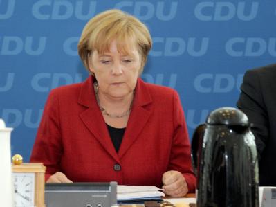 Die CDU-Vorsitzende und Bundeskanzlerin Angela Merkel, hat Mühe, Ruhe in die schwarz-gelbe Koalition zu bringen. Bundeskanzlerin Angela Merkel