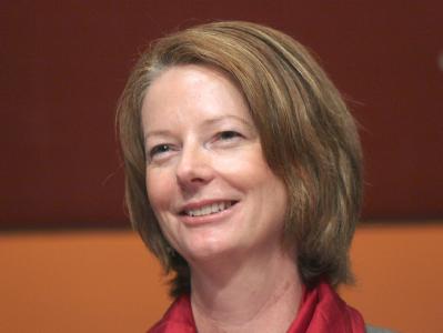 Für Labor bewirbt sich erstmals in Australien eine Frau bei der Wahl als Regierungschefin: die 48 Jahre alte Julia Gillard. (Archivbild) Julia Gillard