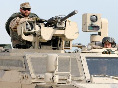 Soldaten patroullieren auf ihren Fahrzeugen in Kundus mit ihren Fahrzeugen durch Kundus. (Archivfoto) Bundeswehr-Einsatz in Afghanistan