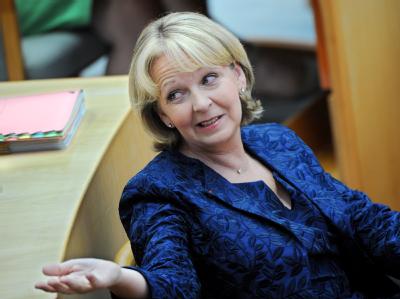 Die Landesvorsitzende der NRW-SPD, Hannelore Kraft, im nordrhein-westfälischen Landtag in Düsseldorf. Hannelore Kraft