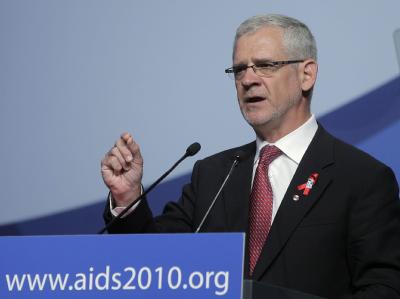«Wir haben ein ernstes Problem mit den Politikern, und wir sind hier, um es zu lösen», sagte der Direktor der Internationalen Aids-Gesellschaft und Konferenzvorsitzende, Julio Montaner. Weltaidskonferenz in Wien
